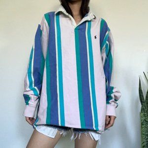 Vintage Ralph Lauren Striped Rugby Shirt
